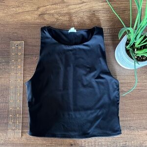 Black Sleeveless backless Top